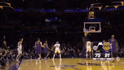 Lakers Vs Utah Jazz Basketball Game GIF