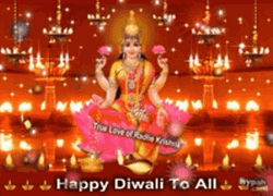 Lakshmi Greeting Happy Diwali To All GIF
