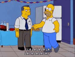 Lalala Dance Homer Simpsons GIF