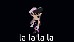 Lalala Dance Of Splatoon With Dark Background GIF