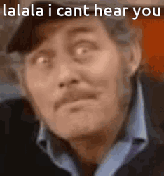Lalala I Can't Hear You Wide Eyes Robert Shaw GIF