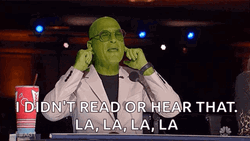 Lalala I Didn't Read Or Hear That Howie Mandel GIF