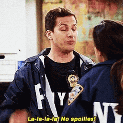 Lalala No Spoilers Andy Samberg GIF