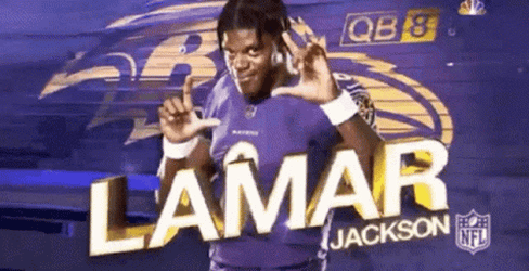 Lamar Jackson Baltimore Ravens Kickoff GIF