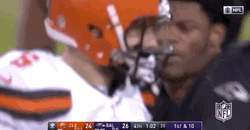 Lamar Jackson Hitting GIF