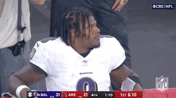 Lamar Jackson In White Uniform GIF