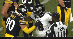 Lamar Jackson Tj Watt Bro Hug GIF