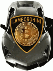 Lamborghini Bitcoin Crypto Animation GIF