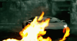 Lamborghini Car Explosion Flame GIF