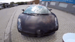  Lamborghini Paint Splash Captain America  GIF