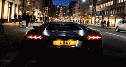Lamborghini Sports Car Fire Burning  GIF