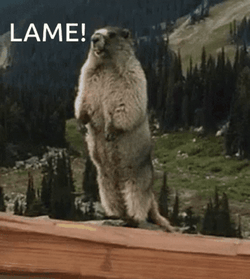 Lame Gopher Standing Up GIF