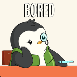Lame Pudgy Penguin Bored  GIF