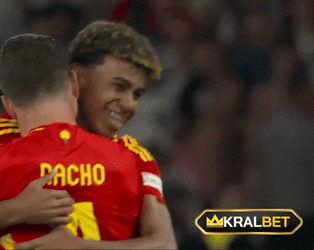 Lamine Yamal High Five Teammates GIF
