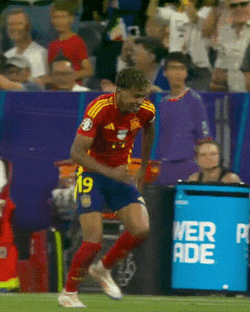 Lamine Yamal Knee Slide GIF