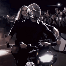 Lana Del Rey Hugged Motorcyle Man At Coachella GIF