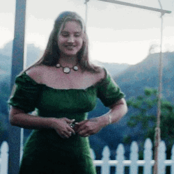 Lana Del Rey In Green Dress GIF