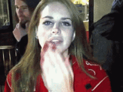 Lana Del Rey Red Nails GIF