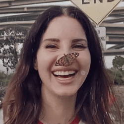 Lana Del Rey With Butterfly GIF