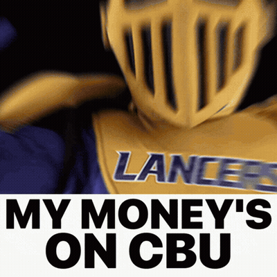 Lancers Mascot Saying My Money's On CBU GIF