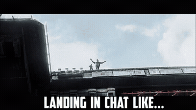 Landing In Chat Like GIF