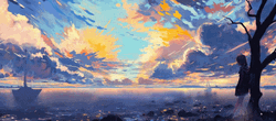 Landscape Sky Ocean Painting