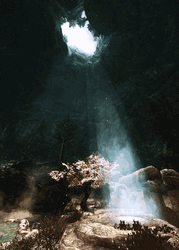 Landscape Underground Waterfalls