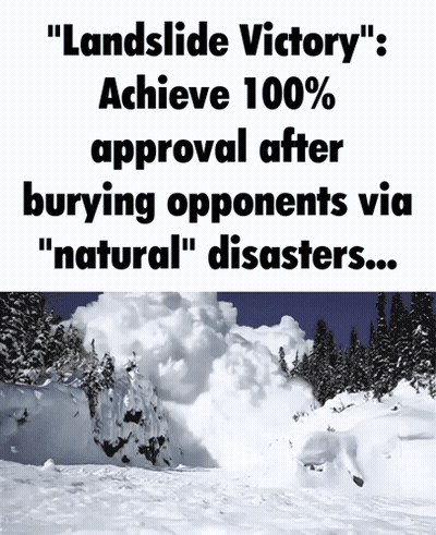 Landslide Victory Achieve 100 Percent Approval GIF