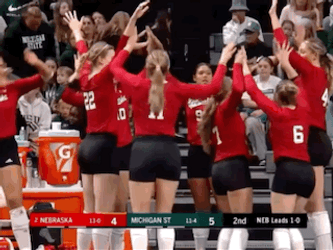 Laney Choboy Husker Volleyball GIF