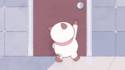 Lanky Cat Needed To Open Door GIF