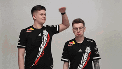 Lanky Man Comparing Heights GIF