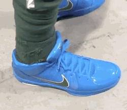 Lanky Man Toe To Head Video GIF