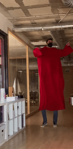 Lanky Man With Lab Gown Dancing GIF