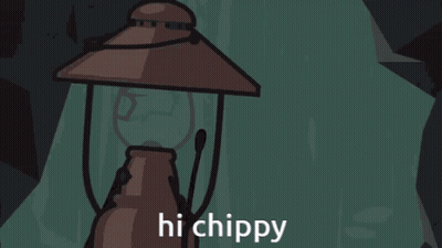 Lantern Drawing Saying Hi Chippy GIF