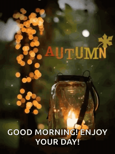 Lantern Saying Good Morning Enjoy Your Day GIF