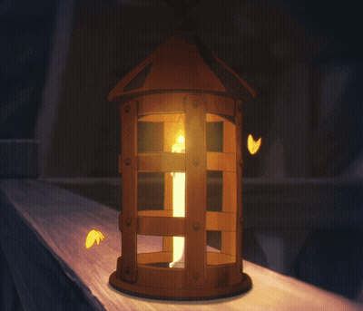 Lantern With Candle Inside GIF