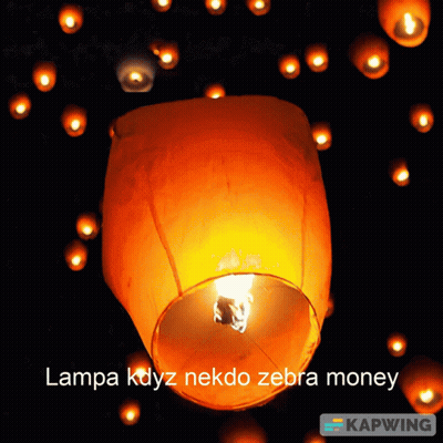 Lantern With Words Lampa Kdyz Nekdo Zebra Money GIF