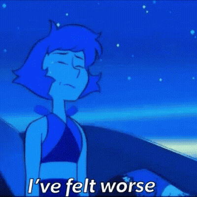Lapis Lazuli In Car Saying I've Felt Worse GIF