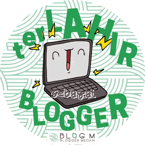 Laptop Blogger Sticker