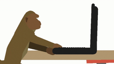 Laptop With Error Error On Screen GIF