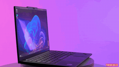 Laptop With Lenovo Logo