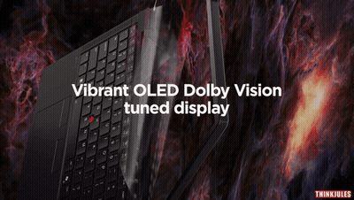 Laptop With Vibrant OLED Dolby Vision Tuned Display GIF
