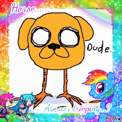 Large-Bellied Cartoon Character Standing Before Group GIF