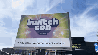 Large Billboard For TwitchCon Europe GIF