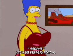 Large Dress Of Marge Simpson GIF