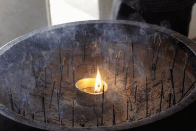 Large Factory With Smoking Chimneys GIF