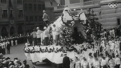 Large Group Dancing In Parade GIF