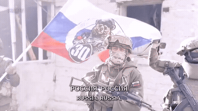Large Group Of Soldiers Marching In A Line GIF