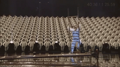 Large Group Standing In Row Time 40 36 GIF