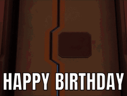 Large Hat Anime Character Happy Birthday GIF